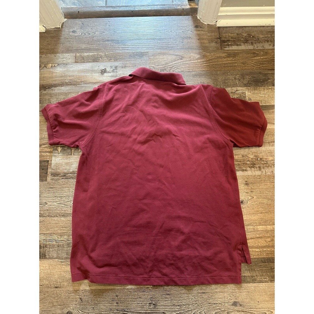 Brooks Brothers Vtg Polo Shirt Mens XL Burgundy Short Sleeve Golden Fleece Shirt - Picture 4 of 5